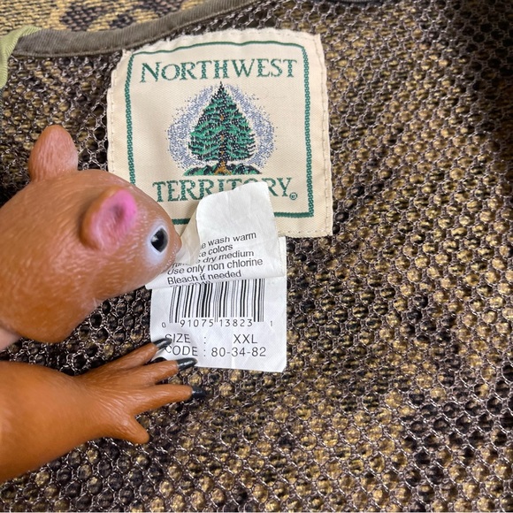 Northwest Territory Hunting Camo Vest Men's XXL Shotgun Shell Holder Pockets Zip - Picture 3 of 8